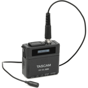 TASCAM DR-10L Pro Field Recorder and Lavalier Microphone