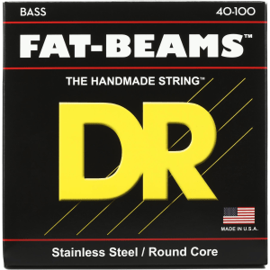 DR Strings FB-40 Fat-Beams Stainless Steel Bass Guitar Strings - .040-.100