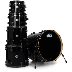 DW Collector's Series 5-piece Shell Pack - Gloss Black FinishPly