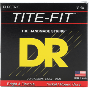 DR Strings LH-9 Tite-Fit Compression Wound Electric Guitar Strings - .009-.046 Light Heavy