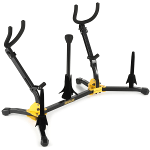 Hercules Stands DS538B Instrument Stand for Alto, Tenor, and Soprano Saxophones, and Flute/Clarinet