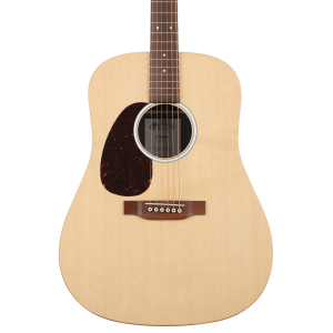 Martin D-X2E Dreadnought Left-Handed Acoustic Guitar - Natural with Figured Koa