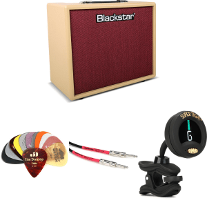 Blackstar Debut 50R 1 x 12-inch 50-watt Combo Amp Essentials Bundle - Cream