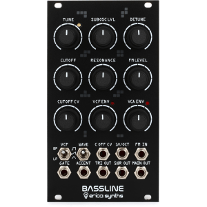 Erica Synths Bassline Analogue Synth Voice Eurorack Module
