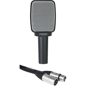 Sennheiser e 609 Silver Dynamic Guitar Microphone Bundle with Cable