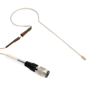 Countryman E6 Directional Earset Microphone for Speaking with 1mm Cable and cW-style Connector for Audio-Technica Wireless - Light Beige