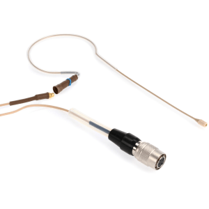 Countryman E6 Omnidirectional Earset Microphone - Low Gain with 1mm Cable and cW-style Connector for Audio-Technica Wireless (AN) - Light Beige
