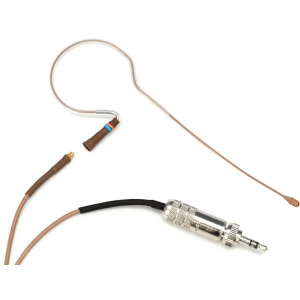 Countryman E6X Omnidirectional Earset Microphone for Vocals with 2mm Cable and SR Connector for Sennheiser Wireless - Tan
