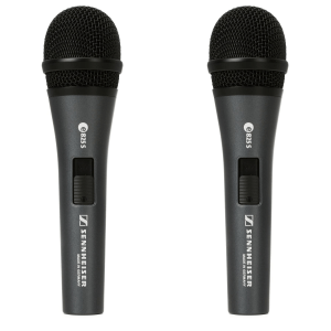 Sennheiser e 825-S Cardioid Dynamic Vocal Microphone (2-pack)