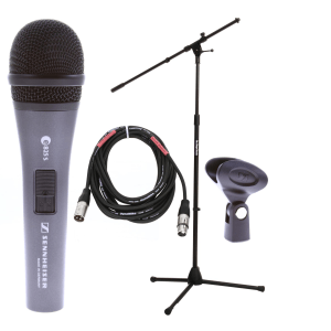 Sennheiser e 825-S Cardioid Dynamic Microphone Bundle with Stand and Cable