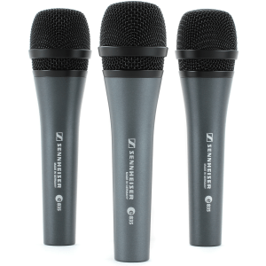 Sennheiser e 835 Cardioid Dynamic Microphone 3-pack Bundle