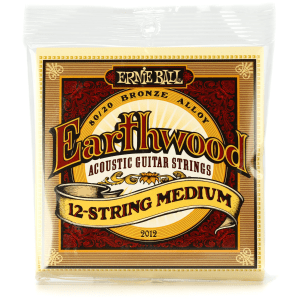 Ernie Ball 2012 Earthwood 80/20 Bronze Acoustic Guitar Strings - .011-.052 Medium 12-string