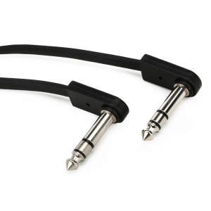 EBS PCF-DLS28 Flat Patch Cable - Right Angle TRS Male to Right Angle TRS Male - 11.02 inch