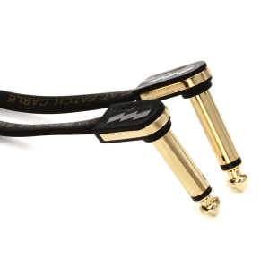 EBS PG-18 Premium Gold Flat Patch Cable - Right Angle to Right Angle - 7.09 inch