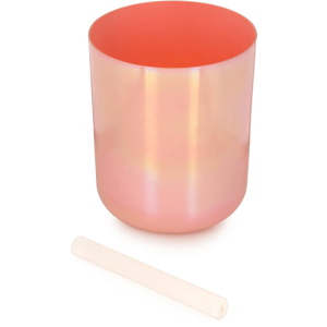 Meinl Sonic Energy Essence Crystal Singing Bowl for Throat Chakra, G3 - Pink, 7.5 inch