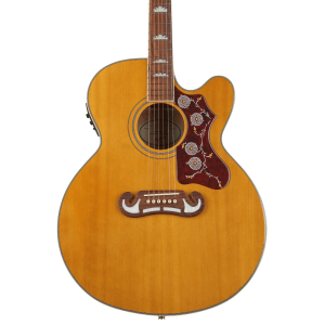 Epiphone J-200EC Studio Acoustic-Electric Guitar - Vintage Natural