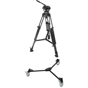 E-Image EG03A2 2-stage Aluminum Video Tripod with Lightweight Dolly