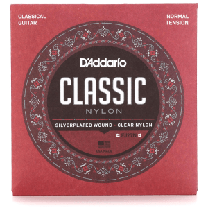 D'Addario EJ27N Student Silver-Plated Nylon Core Classical Guitar Strings - Normal Tension