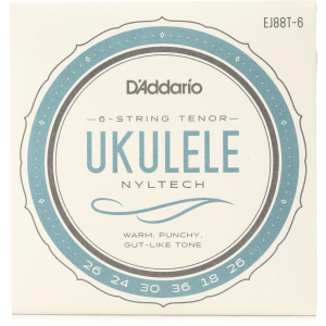 D'Addario EJ88T-6 Nyltech Natural Nylon Tenor Ukulele Strings - 6-string
