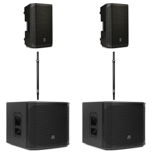 Electro-Voice ELX200-10P 10 inch Powered Speaker and ELX200-12SP 12 inch Powered Subwoofer PA Bundle