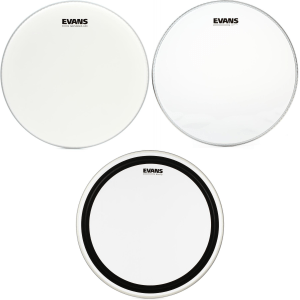 Evans 22" Bass and 14" Snare Drum Head Bundle