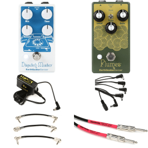EarthQuaker Devices Plumes and Dispatch Master Pedal Pack with Power Supply