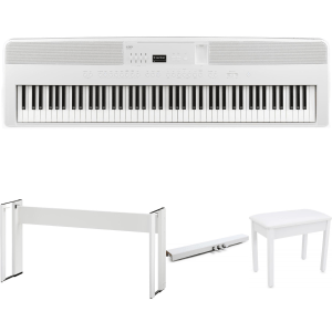 Kawai ES920 88-key Digital Piano Home Bundle - White
