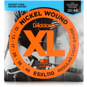 D'Addario ESXL110 XL Double Ball End Nickel Wound Electric Guitar Strings - .010-.046 Light