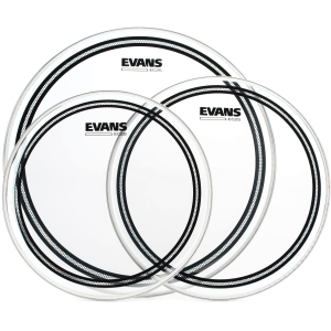 Evans EC2S Clear 3-piece Tom Pack - 12/13/16 inch