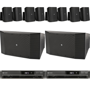 Electro-Voice Restaurant Sound System with EVID-S5.2T 300W 70V/100V 5.25-inch Surface-mount Speakers