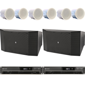 Electro-Voice Restaurant Sound System with EVID-PC8.2 8'' 2-Way Ceiling Speakers
