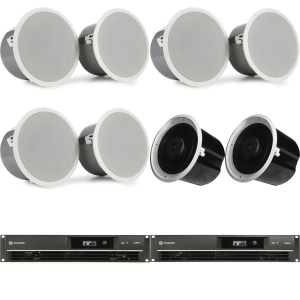 Electro-Voice Retail Sound System with EVID C8.2LP 8-inch Low-profile Coaxial Ceiling Install Speakers
