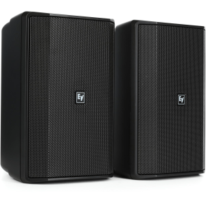 Electro-Voice EVID-S5.2X 300W 70V/100V 5.25-inch Surface-mount Speaker, IP65 - Black (pair)