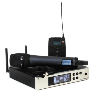 Sennheiser EW 100 G4-ME2/835-S Combo Wireless Handheld and Lavalier Microphone System - A Band