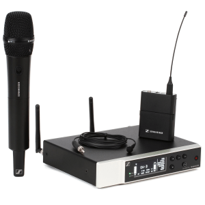 Sennheiser EW-D ME2/835-S Combo Wireless Handheld and Lavalier Microphone System - Q1-Q6