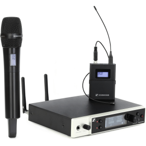 Sennheiser EW-DX MKE 2/835-S Combo Wireless Handheld and Lavalier Microphone System - Q1-9