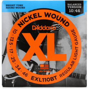 D'Addario EXL110BT XL Nickel Wound Electric Guitar Strings - .010-.046 Balanced Tension Regular Light
