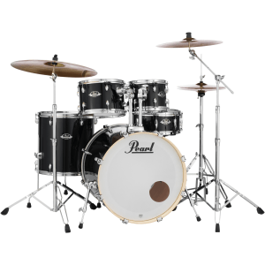Pearl Export EXX725S/C 5-piece Drum Set with Snare Drum - Jet Black