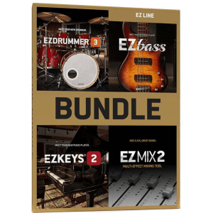 Toontrack EZ Line Bundle - Includes EZdrummer 3, EZbass, EZmix 2, and EZkeys 2