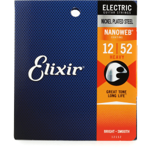 Elixir Strings 12152 Nanoweb Electric Guitar Strings - .012-.052 Heavy