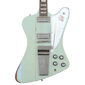 Gibson Custom 1963 Firebird V w/ Maestro Vibrola Electric Guitar - Murphy Lab Heavy Aged Antique Frost Blue