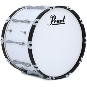 Pearl Finalist Marching Bass Drum - 22 x 14 inch - Pure White
