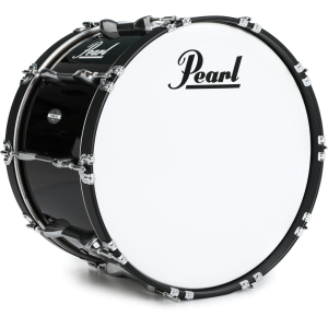 Pearl Finalist Marching Bass Drum - 22 x 14 inch - Midnight Black