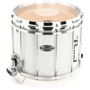 Pearl Championship Maple FFX Marching Snare Drum - 14 x 12 inch - Pure White Wrap