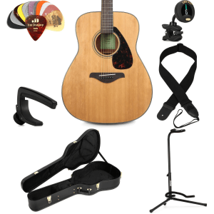 Yamaha FG800J Acoustic Guitar Deluxe Bundle - Natural