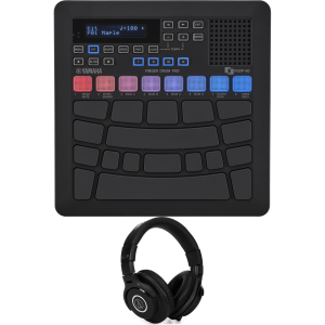 Yamaha FGDP-50 Finger Drum Pad Controller and Audio-Technica ATH-M40x Closed-back Headphones