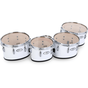 Pearl Finalist Marching Tenor Drums - 6/10/12/13/14-inch, Pure White