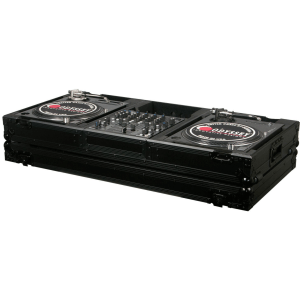 Odyssey FZBM12WBL Universal Turntable DJ Coffin with Wheels - Black Label