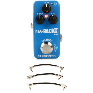 TC Electronic Flashback 2 Mini Delay Pedal with Patch Cables