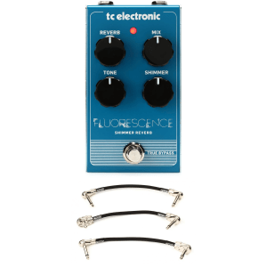 TC Electronic Fluorescence Shimmer Reverb Pedal with Patch Cables